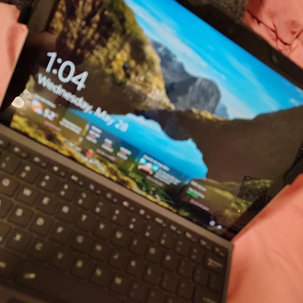 Black and Gray Laptop with Keyboard